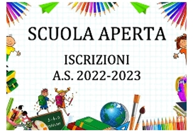 Scuola Primaria MONTESSORI:  iscrizioni - anno 2022/2023